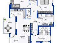 Wunderschöne Neubauwohnung mit Garten in ruhiger Lage! 4,5-Zimmer - Balkon - Aufzug - Einzelgarage und Stellplatz! - Auenwald