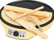 bestron Crêpesmaker ASW602 im Retro Design, für Crepes mit Ø 30 cm, 1000 W, Ø 30 cm, inkl. Teigverteiler & Crêpes-Wender, Antihaftbeschichtung