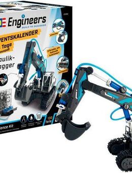 Revell® Spielzeug-Adventskalender Engineers „Hydraulischer Bagger“, zum Bauen, Forschen u. Entdecken