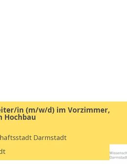 Sachbearbeiter/in (w/m/d) im Vorzimmer, Fachbereich Hochbau - Darmstadt