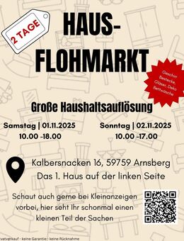 Haushaltsauflösung Heute und morgen 10 - 18 uhr - Arnsberg