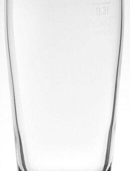 van Well Bierglas Willybecher, Glas, 0,3 L, geeicht, spülmaschinenfest, Gastronomiequalität, 12-tlg.