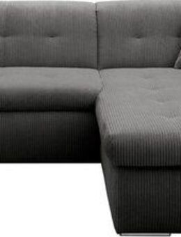 DOMO collection Ecksofa Moric Luxus - B/T/H 300/172/80 cm, XXL-Format, L-Form, 140kg Belastung/Sitz, Cord, grau
