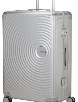 American Tourister® Hartschalen-Trolley SOUNDBOX ALU, verschiedene Größen und Farben, 4 Rollen, Hartschalen-Koffer zwei TSA-Schlösser Aluminium-Koffer