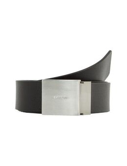 Calvin Klein Ledergürtel ADJ CASUAL PLAQUE 35MM Logoprägung, Klickschnalle