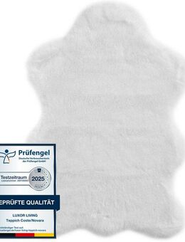 LUXOR living Fellteppich Novara, fellförmig, Höhe: 30 mm, Kunstfell, weiche Kaninchenfell-Haptik, waschbar, auch als 2er Set