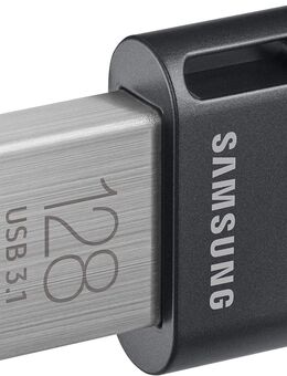 USB 3.1 Typ A, Nano Flash Speicherstift, Samsung FITPlus 128GB, mit einer Datenübertragung von bis zu 400MB/s, Windows Update 10 & 11 - 01-2024 - Fürth