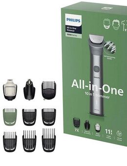 Philips Multifunktionstrimmer Series 5000 MG5921/15, 10-in-1-Trimmer für Gesicht, Körper und Kopfhaare
