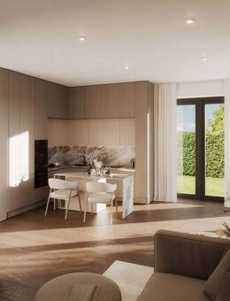 Moderne Erdgeschosswohnung mit Terrasse und Garten (KfW 40 Haus) - München