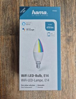 Hama WiFi-LED-Lampe E14, 5,5W Smart-per App steuerbar - Fuchstal