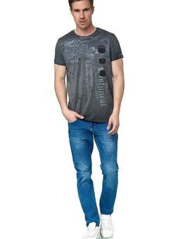 Rusty Neal T-Shirt mit coolem Allover-Print