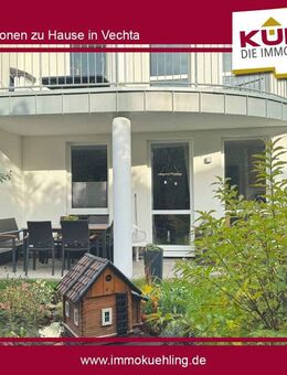 Gepflegte Erdgeschosswohnung mit Terrasse und kleinem Garten in Top-Lage von Vechta! - Vechta