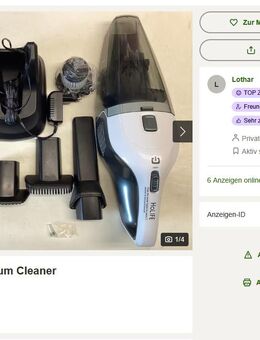 HOLIFE Portable Vacuum Cleaner - Gablingen