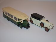 2 Modellautos Oldtimer Bus TN6C 1934 (4401) PKW Renault 40CV 1926 (4149) Solido - Zeuthen