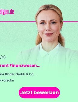 Referent Finanzwesen (m/w/d) - Neckarsulm