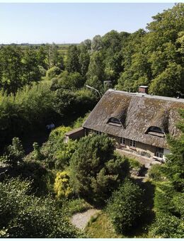 NATUR PUR: Charmante Reetdachkate in reizvoller Lage mit tollem Gartenareal - Landzukauf möglich ! - Schwabstedt