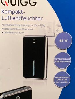 QUIGG Kom­pakt-​Luf­tent­feuch­ter, leise Entfeuchtungstechnik - Laboe
