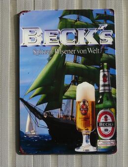 BECK’S BRAUEREI - Blechschild (20x30cm) - Leverkusen