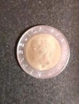 5 Italienische Münzen 500, 200, 100, 50, Lire aus Italien vor dem Euro als Set - Essen