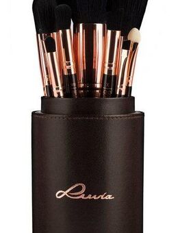Luvia Cosmetics Kosmetikpinsel-Set Golden Queen, 15 tlg., vegan