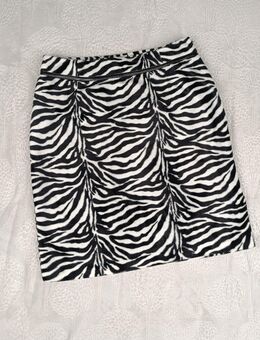 Vintage Minirock SERGIO DONNA — Plüsch, Zebra-Print (90er/Retro) - Blieskastel