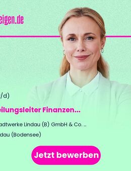 Abteilungsleiter (m/w/d) Finanzen - Lindau (Bodensee)