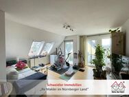 Schöner Ausblick: Sonnige 2-Zimmer-DG-Wohnung mit zwei Balkonen & Kfz-Stellplatz in Cadolzburg - Cadolzburg