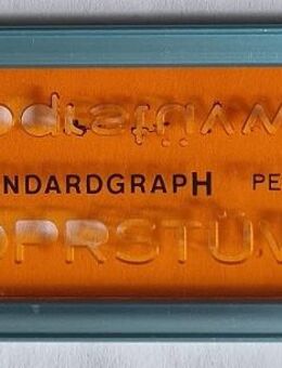 Schriftschablone Standardgraph 0,5mm senkrecht, breit 215/5 - Essen
