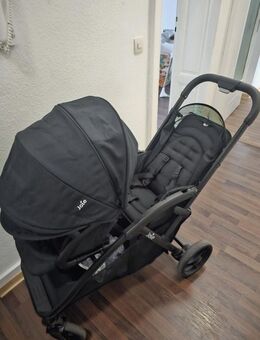 Joie Geschwisterkinderwagen Evalite Duo, Farbe Schwarz, faltbar, kompakt und leicht - Bremen