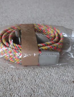 Vanzetti V5768 Flechtgürtel Gürtel bunt multicolor Länge 105 cm Breite 3,4 cm - Niddatal