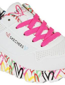 Skechers UNO LITE-LOVELY LUV Sneaker, Schnürschuh mit bedruckter Sohle, Größenschablone zum Download