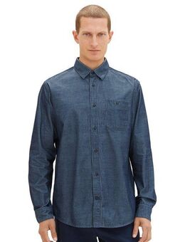 TOM TAILOR Langarmhemd in feiner Cordoptik