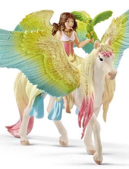 Schleich® Spielfigur BAYALA®, Surah mit Glitzer-Pegasus (70566)
