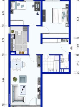 Weihnachten im neuen Zuhause: frisch renoviert mit Balkon, Aufzug & neuer Einbauküche - Stuttgart