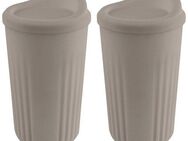 APS Becher TO GO, Kunststoff, Ø 8,5 cm, Inhalt 400 ml, 2-teilig