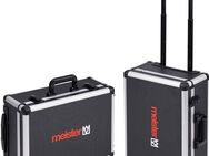 meister Werkzeugtasche Werkzeugkiste leer/ 9095080, 46x35x19 cm, mit Rollen, 15 Werkzeugtaschen, Alu