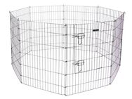 Kerbl Pet Gehege mit Türe für Welpen und Kleintiere - 8 Elemente à B 57 x H 78 cm