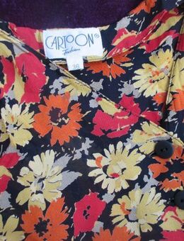 NEU * Edel * Romantik * Blumen * Blüten * Flower- Power * Long * Maxi * Kleid "CARTOON" Gr. 36- 38/ S * terra- cotta * mais- gelb * grün * schwarz * bunt * - Riedlingen