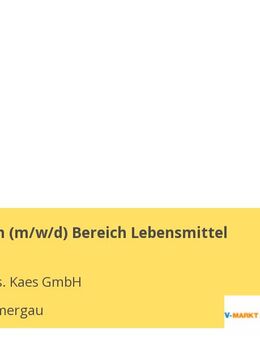 VerkäuferIn (m/w/d) Bereich Lebensmittel - Oberammergau