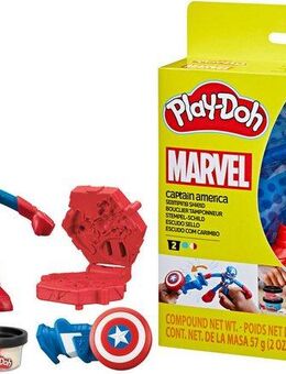 Hasbro Knetform-Set Play-Doh, Marvel Captain America Stempel-Schild