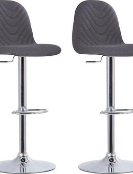 byLIVING Barhocker Casino 01 (Set, 2 St), drehbar mit Höhenverstellung, Bezug in Webstoff, Metall-Gestell