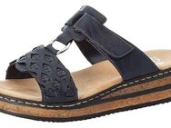 Rieker Pantolette, Keilabsatz, Sommerschuh, Schlappen mit Riemchen in Flechtoptik
