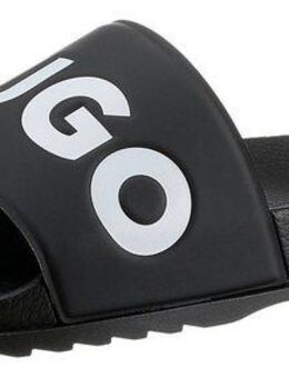 HUGO Match_It_Slid_rblg_N Badepantolette, Sommerschuh, Poolslides, Schlappen, mit HUGO-Logoschriftzug