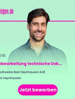 Sachbearbeitung technische Dokumentation / Geoinformation (w/m/d) - Bad Oeynhausen