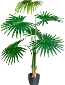 Kunstbaum Washingtonia Grünpflanze, Creativ green, Höhe 120 cm