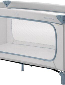 Hauck Baby-Reisebett Dream N Play Plus, Dusty Blue, Vorderausstieg