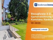 Verkauft! Bezugsfreie - 3 Zimmer-Gartenwohnung mit separatem Eingang in Konstanz-Haidelmoss - Konstanz