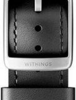 Withings Smartwatch-Armband Leather Wristband 20mm für ScanWatch/2 42mm und ScanWatch Horizon, für Steel HR 40mm, Steel HR Sport, Material: Kalbsleder, Edelstahl