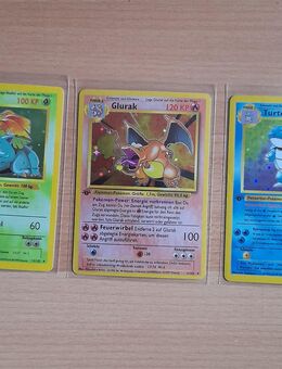 Pokemon Karten Bisaflor Glurak Turtok 1 Edition Holo- Deutsch - Hamburg