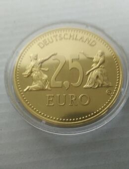 2,5 Euro Sonderprägung 1997 mit rückseitiger 1 Pf Briefmarke 1956 - Rees